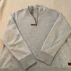 LL Bean Quilted 3/4 zip pullover XL